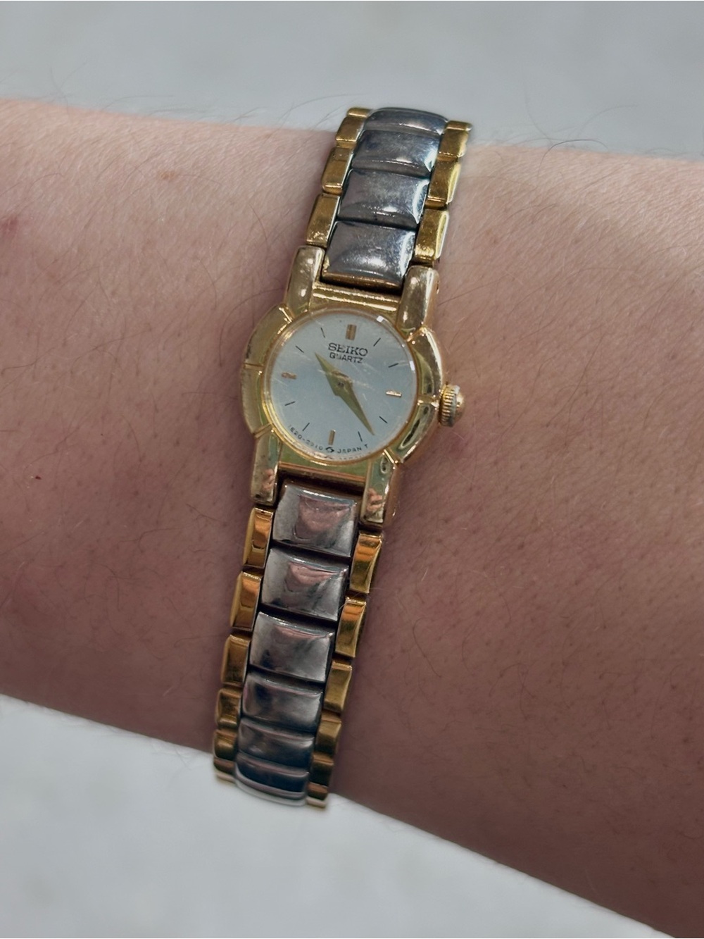 Seiko Two-Tone Gold and Silver Ladies Bracelet Watch